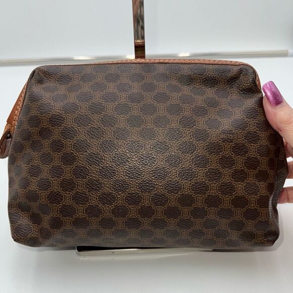 Celine Vintage Macadam Pouch with COA *see pics and description - Picture 5 of 13